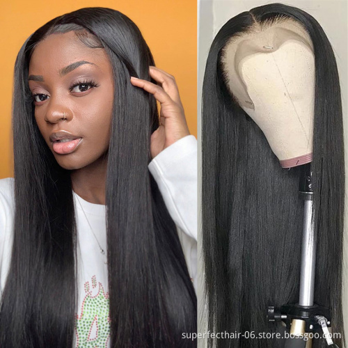 Wholesale Price 4*4 360 Lace Frontal Wigs Cheap Brazilian Virgin Hair for Black Women 13*6 13*4 Lace Frontal Human Hair Wigs